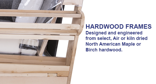 Hardwood frames Designed and engineered from select, Air or kiln dried North American Maple or Birch hardwood. - Hardwood_Frame_600x322.jpg 